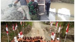 Kodim 0203/Langkat Rampungkan Pembangunan Jembatan Aramco