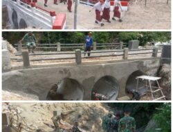 Kodim 0206/Dairi Rampungkan Pembangunan Jembatan Aramco