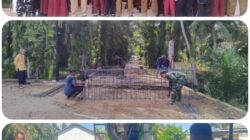Kodim 0208/Asahan Tuntaskan Rehabilitasi Jembatan Beton Penghubung Antar Dusun di Desa Perkebunan Petatal