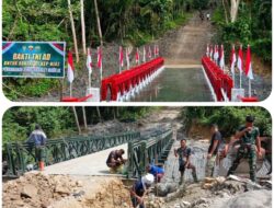 Jembatan Modular 24 Meter di Nias Utara Rampung, Akses Warga ke Sungai Sawo Terbuka