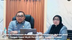Kinerja Kanwil Kemenkum Jateng Tembus 99,89% di Semester I 2026, Terbaik Nasional