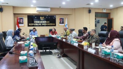 Ketua KPPU Goppera Panggabean audiensi dengan Ombudsman RI.