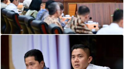 Sekretaris Kabinet Teddy Indra Wijaya pimpin rapat persiapan HUT RI ke-81 di Kemensetneg