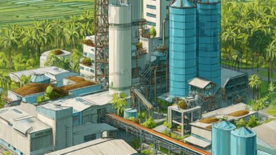 Ilustrasi Pabrik Kelapa Sawit