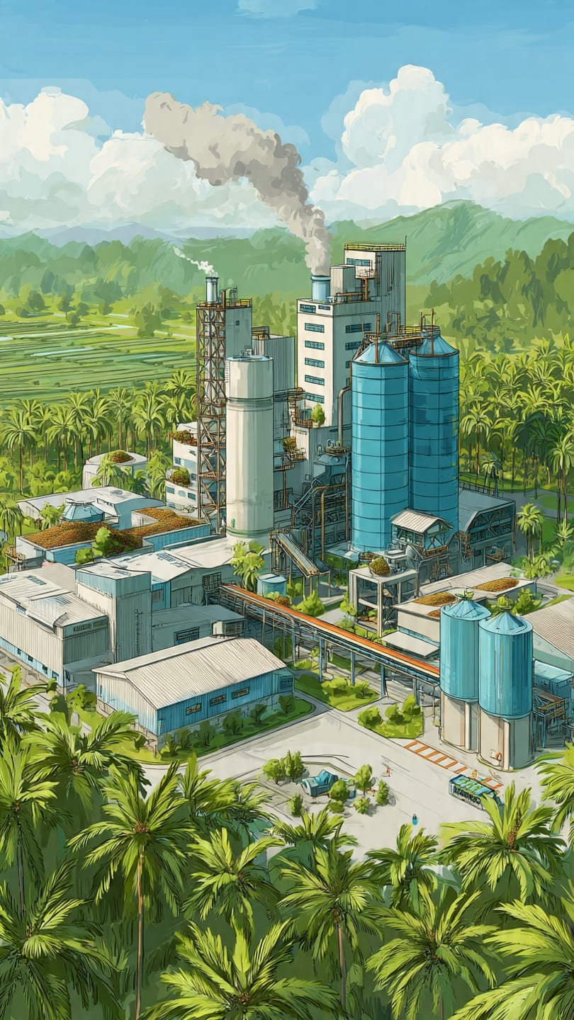 Ilustrasi Pabrik Kelapa Sawit