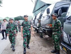 Pangdam I/BB Tinjau Kesiapsiagaan Penanganan Erupsi Gunung Sinabung, 1.279 Personel Disiagakan