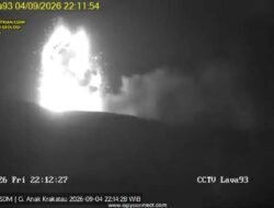 Gunung Anak Krakatau Erupsi Menerus, Status Naik ke Level III Siaga