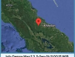 2 Kali Gempa Guncang Sumut Hari Ini, BMKG Catat di Binjai dan Timur Nias