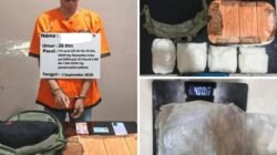 Sabu 3,87 Kilogram Gagal Edar di Lampung Dipaparkan di Polres Labuhanbatu