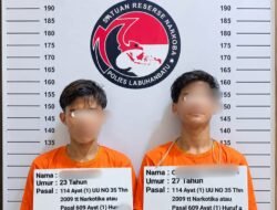 Dua Pria Diduga Edarkan Sabu di Kampung Tempel di Amankan Polisi