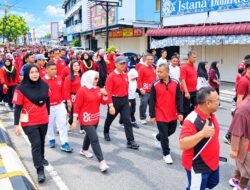 Polres Labuhanbatu Kawal Ketat Jalan Sehat HUT ke-81 PMI, Ribuan Peserta Padati Rantauprapat