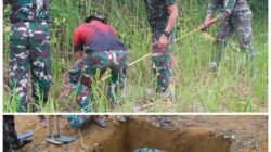 TMMD Ke-130 Kodim 0209/LB Bangun MCK di Aek Batu Torgamba Labusel, Warga Bersyukur