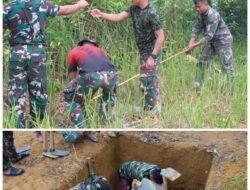 TMMD Ke-130 Kodim 0209/LB Bangun MCK di Aek Batu Torgamba Labusel, Warga Bersyukur
