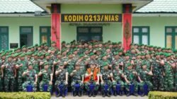 Kunjungan Kerja Pangdam I/BB di Kodim 0213/Nias, Tekankan Profesionalisme dan Pengabdian Prajurit