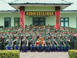 Kunjungan Kerja Pangdam I/BB di Kodim 0213/Nias, Tekankan Profesionalisme dan Pengabdian Prajurit
