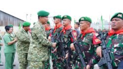 Danrem 023/KS Dampingi Pangdam I/BB Pimpin Penyambutan Satgas Pamtas Yonif 123/RJW di Belawan