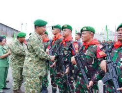 Danrem 023/KS Dampingi Pangdam I/BB Pimpin Penyambutan Satgas Pamtas Yonif 123/RJW di Belawan