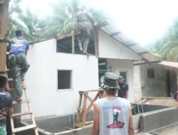 Satgas TMMD ke-130 Kodim 0209/Labuhanbatu Kebut Renovasi RTLH Tukirin di Aek Batu